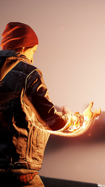 inFAMOUS second son, first light, ps4 pro HD phone wallpaper