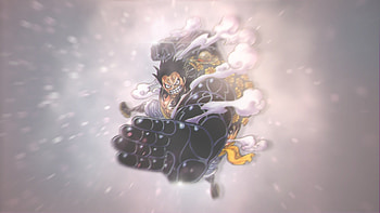 Monkey D. Luffy, black fist, One Piece, anime HD wallpaper
