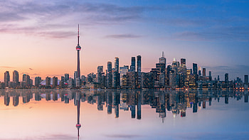 Toronto Skyline, Travels, Bing Gallery, Sunset view HD wallpaper