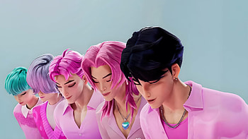 Pastel Guardians: K-Pop Demon Hunters, KPop Demon Hunters, Saja Boys HD wallpaper
