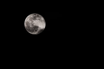 A captivating of the full moon set against a clear, dark night sky. HD wallpaper