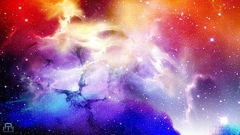 starscape space red blue purple HD wallpaper