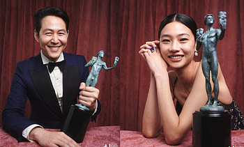 SAG Awards movies, Squid Game actors, Lee Jung Jae, Jung Ho Yeon HD wallpaper