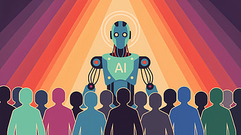 AI Art, Crowd, Technology HD wallpaper