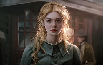 Mary Shelley, blonde, razaras, dakota fanning, kittichai HD wallpaper