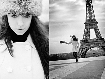 Parisian girl, fashion, white, model, paris, eiffel, girl, france HD wallpaper