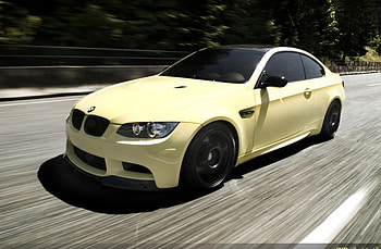 BMW M3 Dakar Yellow, tuning, bmw, car, m3 HD wallpaper