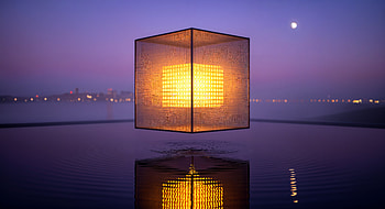 Nocturnal Glow Cube —, Cube, Lantern, Lamp HD wallpaper