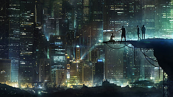 Gotham City movies, High-definition , Atmospheric visuals, Ethereal atmosphere HD wallpaper
