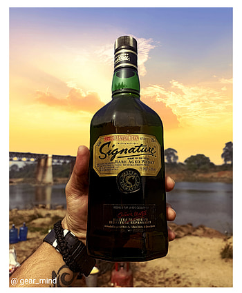 Signature, alcohol, cloud, sky, bottle, liquor, daru, party, whiskey HD phone wallpaper