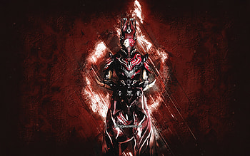 Harrow, Warframe, burgundy stone background, Warframe characters, Harrow Warframe, Harrow skin, creative art HD wallpaper
