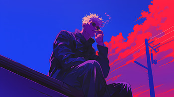 Satoru Gojo Jujutsu Kaisen , jujutsu-kaisen, anime-boy, anime, artist, artwork, digital-art HD wallpaper