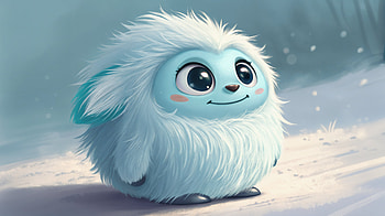 Cute & Fluffy Friend: Ultra, cute and fluffy, fluffy, fantasy HD wallpaper