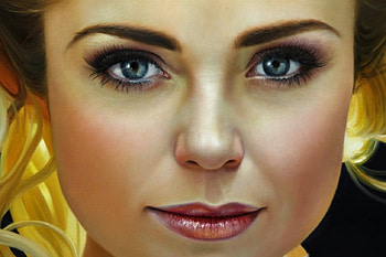 Pretty Face, girl, make up, painting, beauty HD wallpaper