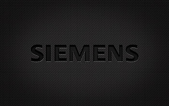 Siemens carbon logo, , grunge art, carbon background, creative, Siemens black logo, brands, Siemens logo, Siemens HD wallpaper
