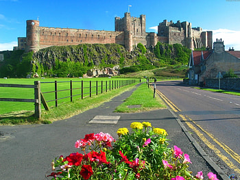 Landscape, Roads, Architecture, Castles HD wallpaper