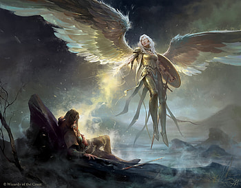 Breathkeeper Seraph, wings, golden, fantasy, angel, alexander mokhov, seraph, armor HD wallpaper