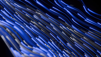 Electric Blue Flow Lines, abstract, artist, artwork, art, digital-art HD wallpaper