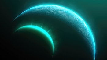 Planet With Moon , moon, planet, artist, artwork, digital-art, artstation HD wallpaper