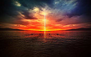 Landscape, Sunset HD wallpaper