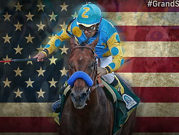 Grand Slam of Horse Racing F, animal, horse, graphy, thorobred, beautiful, wide screen, equine, American Pharoah, , thoroughbred HD wallpaper