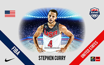 Stephen Curry, United States national basketball team, American Basketball Player, NBA, portrait, USA, basketball HD wallpaper