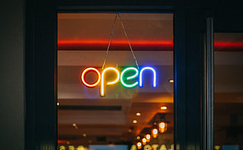 Words, Multicolored, Motley, Neon, Illumination, Backlight, Word, Open, It's Open HD wallpaper