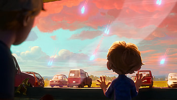 Falling robots, The Mitchells vs. the Machines HD wallpaper