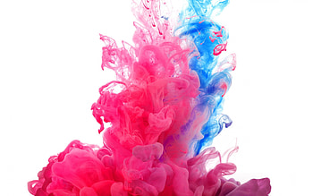Smoke, blue, pink, white, colored HD wallpaper
