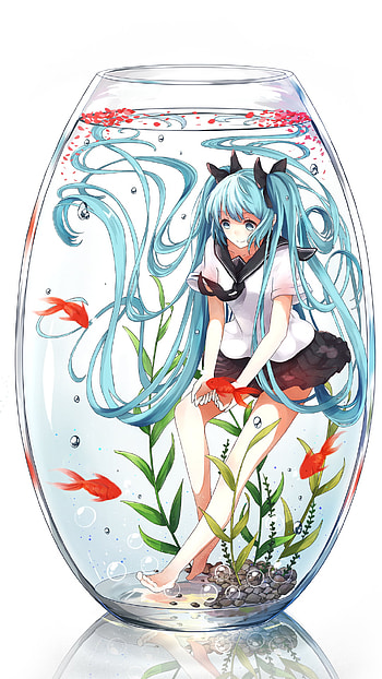 Hatsune Miku, Anime, Vocaloid HD phone wallpaper
