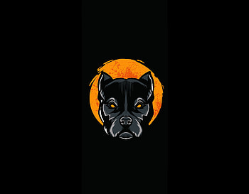 Pit bull, minimal, dog, animal, muzzle HD wallpaper
