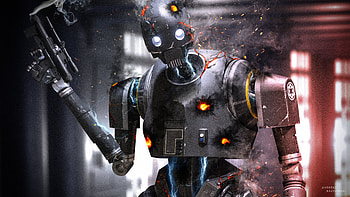 K 2SO, star-wars, artist, deviantart, artwork HD wallpaper