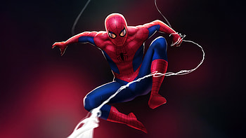 Guardian Spiderman In Action, spiderman, superheroes, artwork, art, digital-art, artstation HD wallpaper