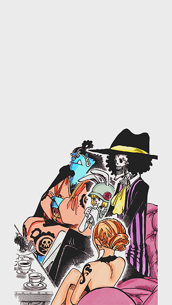Brook, Carrot, Anime, Jinbe, Nami, One Piece, Manga HD phone wallpaper