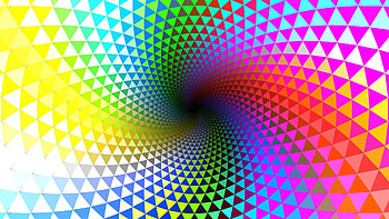 rotation, multi-colored, lines, shape HD wallpaper
