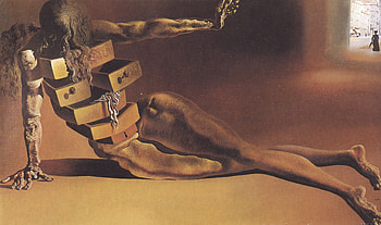 The Anthropomorphic Cabinet, Salvador Dali HD wallpaper