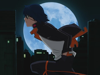 run on the roof, magic, abstract, anime, boy, , run HD wallpaper