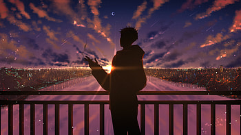 Cigarette Break , alone, smoking, artist, artwork, digital-art, deviantart HD wallpaper