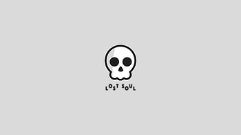 Lost Soul White Background Minimal , skull, artist, artwork, digital-art, minimalism, minimalist, behance HD wallpaper