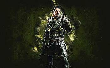 Goyo, Rainbow Six Siege, green stone background, Goyo Rainbow Six, Tom Clancys Rainbow Six, Tom Clancys characters, Goyo character HD wallpaper