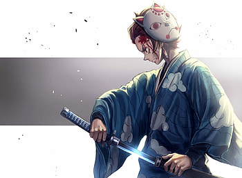 Demon Slayer: Kimetsu no Yaiba, Tanjiro Kamado, Anime , Background HD wallpaper