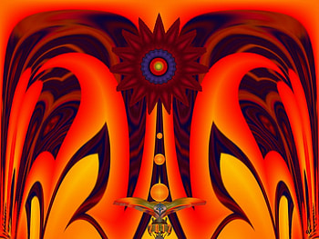 Just Came Flying In, eye candy, abstract, 3d, fractal, collage HD wallpaper