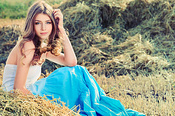 Brown Hair Girl Outdoors, girls, model HD wallpaper