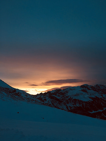 Sunset, landscape, hills, nature HD phone wallpaper