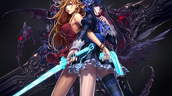 Manga Action Girls HD wallpaper
