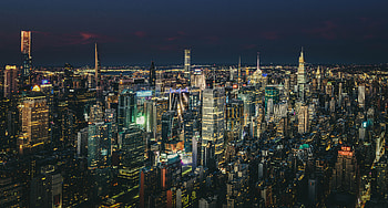 New York, , Building, City, Night, Skyscraper, Cities HD wallpaper