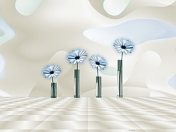 Flowers 3D, flowers, 3d HD wallpaper