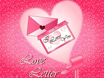 Love letter, hearts, love HD wallpaper