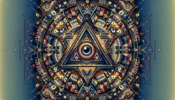 Illuminati Eye, Illuminati, geometric design, Abstract, mandala HD wallpaper