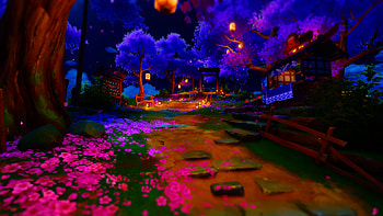 Genshin Impact Ultra — Moonlit Sakura Lane (Video Game), video game, Genshin Impact HD wallpaper